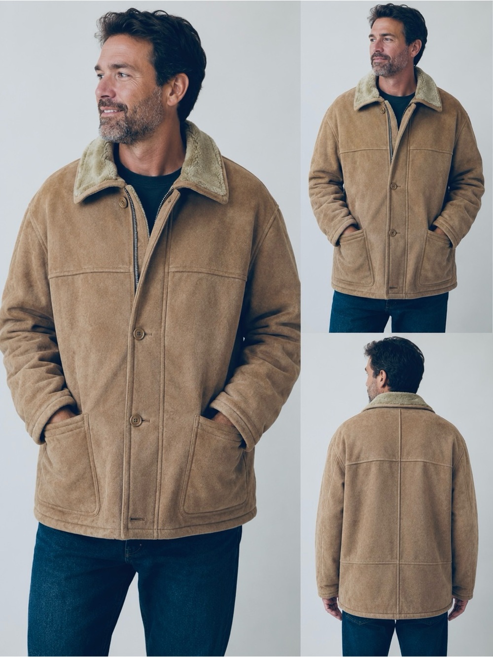 Vintage Massimo Moda Collezione Tan
Faux Suede Rancher Jacket - Men's
XXL / 2XL